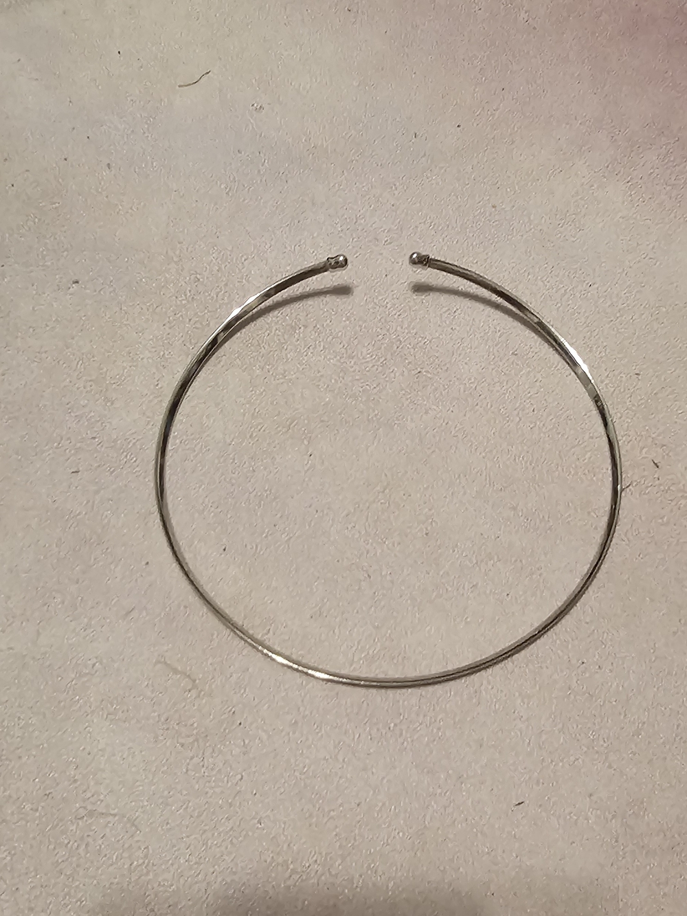 Minimalist Silver Open Choker Necklace - Women's Jewelry